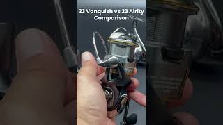 23 AIRITY vs 23 Vanquish Spinning Reel Comparison Shorts [upl. by Asaph]