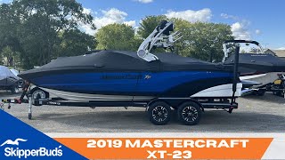 2019 Mastercraft XT23 Wake Boat Tour SkipperBuds [upl. by Anaer]