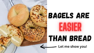 New York Style Sourdough Discard Bagels Recipe and Tutorial [upl. by Elah829]