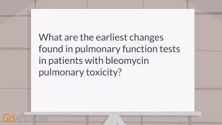 What are the first findings of bleomycin pulmonary toxicity [upl. by Desmond]