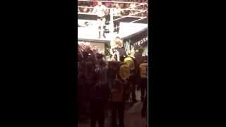 WAYNE ROONEY SLAPS KING BARRET WWE FIGHT fan cam [upl. by Eardnaed262]