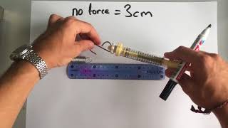 GCSE Physics  Forces 3  Force and Hookes Law [upl. by Lavona]