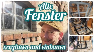 Stallfenster restaurieren 🪟 Glas schneiden und viele Diy Tipps 🪚 [upl. by Joachim714]