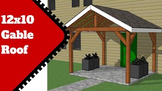 How to Build a 12x10 Porch Gable Roof [upl. by Gav808]