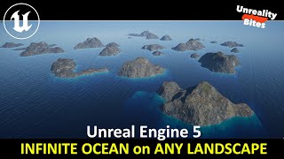 UE5 Infinite Ocean on ANY Landscape at ANY Height [upl. by Ylloj]