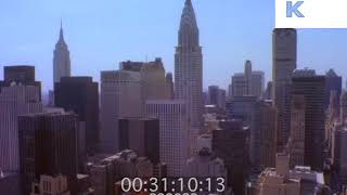 1989 Midtown New York Skyscrapers 1980s Manhattan 35mm [upl. by Aihk]