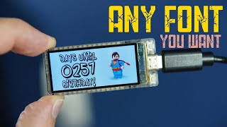 Customize Your ESP32 LCD with Any Font Imaginable [upl. by Anaidirib]