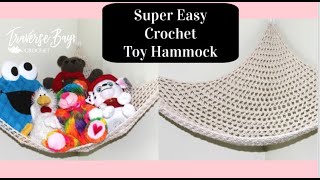 DIY Crochet Toy Storage Hammock  Easy and Stylish Organizer for Kids Rooms [upl. by Ainwat]