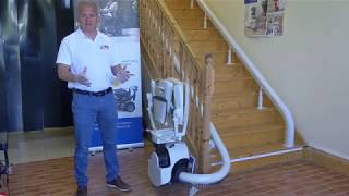 Flow 2 Curved Stairlift Demonstration [upl. by Bennir16]