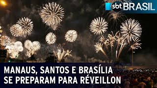 Manaus Santos e Brasília se preparam para as festas de réveillon  SBT Brasil 301223 [upl. by Xineohp542]