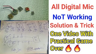 All Digital Mic Repair Solution With diagram  Digital mic solution  Mic voltage identification [upl. by Ilam449]