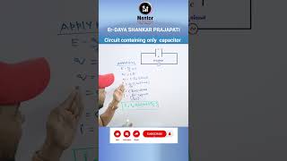 Circuit containing only capacitor class 12th physics AC mentor jee capacitive reactance by Er dsp [upl. by Jeroma]