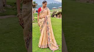 🌷🌷Newdesigan Saree COLlECITON 😘😘sorts shortvideo [upl. by Gatias]