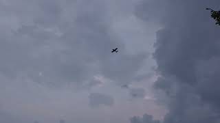 Eflite Cherokee 13m  cloudy evening first flight Aug 15 2024 [upl. by Jardena717]