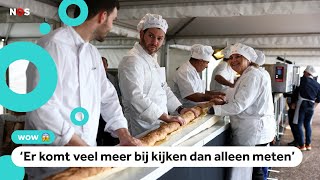 Record Franse bakkers maken stokbrood van ruim 140 meter lang [upl. by Vivica]