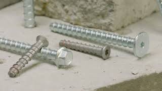 Titen Family – Concrete and Masonry Screw Anchors  Bolts [upl. by Enailuj928]