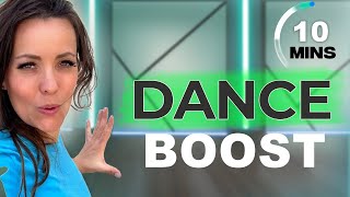 10 Minute Vitality Boost Dance Workout with Erin  Full Body No Equipment [upl. by Noj916]