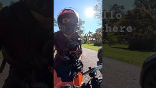 Did Toby wave at the car dog motorcycle doglover bikelife [upl. by Llewkcor]