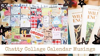 Chatty Collage Calendar Musings Where It Began and Thoughts For 2025 [upl. by Arenahs90]