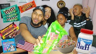 BIG DEGUSTATION AMERICAINE EN FAMILLE 🇺🇸  HONEYSHAY [upl. by Thompson]