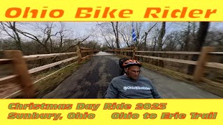 Christmas Ride 2023 We take our Catrike Expedition and Villager recumbent trike Ohio to Erie Trail [upl. by Cutler]