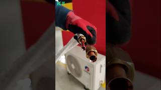 Perfect 👌 Pipe Flaring amp AC Connection Process PipeFlaring HVAC AirConditioner Installation ac [upl. by Nnayram497]