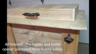 How to Build a Wood Pallet Cooler Stand [upl. by Matty]