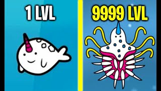 Narwhal Evolution MAX LEVEL UNCOMMON NARWHAL EVOLUTION All Secret amp Strong Narwhals Unlocked [upl. by Marte98]