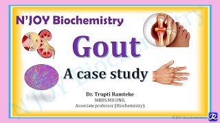 Gout A case study  Nucleotide metabolism  Biochemistry  NJOY Biochemistry [upl. by Jo944]