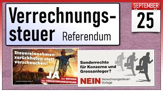 Verrechnungssteuer Referendum  Volksabstimmung 25 September 2022 [upl. by Aneed]