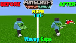 Cape Physics For Minecraft Pe 121  Wavey Cape For Mcpe 121 [upl. by Gairc]