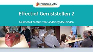 Voorbeeldconsult Effectief Geruststellen 2 [upl. by Vokay]