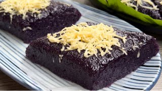 4 Ingredients Ubecheese Cassava Biko Easy Cassava Recipe [upl. by Brader]