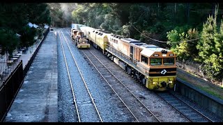 Aurizon 5XM1 V544 ALF24 Mt Lofty and Nairne South Australia 141024 [upl. by Bondie]