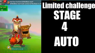 Lords Mobile limited challenge crazy chef stage 4 autoMastercook stage 4 autoRamsay stage 4 auto [upl. by Enomahs961]