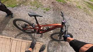 Test av min nya Trek Slash  Vallåsen bikepark [upl. by Irama]