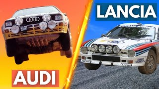 Audi vs Lancia  Best Rally Battle Ever [upl. by Enelaj]