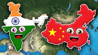 Divisions of China States of India and More  KLT Geography [upl. by Belldas817]