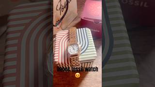 Fossil watch octagon shape dial stainless steel watch shortsvideo fossil fossilwatches [upl. by Helaine785]