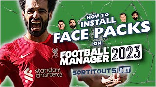 HOW TO INSTALL REAL PLAYER FACES ON FM23  Football Manager 2023 Facepack Installation Guide [upl. by Ardnoek]