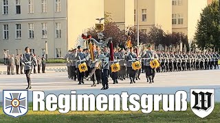 Regimentsgruß Marsch Vorbeimarsch Wachbataillon  Stabsmusikorps der Bundeswehr  Marschmusik [upl. by Mukerji644]