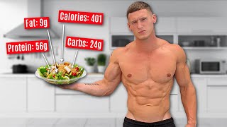 My full diet to get SHREDDED 2500 calorie bodybuilder fat loss diet [upl. by Artekal]