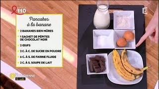 Recette  pancakes à la banane [upl. by Zerelda474]