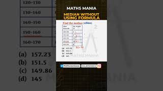 Median ssc cgl maths tricks shorts [upl. by Klecka]