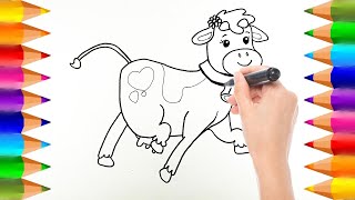 Cómo dibujar a La Vaca Lola de Plim Plim  Dibujos para niños [upl. by Asoral]