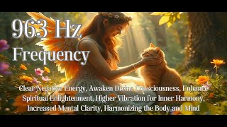 963 Hz Frequency Clear Negative Energy Awaken Divine Consciousness etc [upl. by Staw]