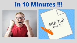 How To Complete The SBA Form 1919 In Only 10 Minutes [upl. by Annav690]