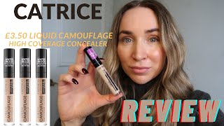 CATRICE LIQUID CAMOUFLAGE  HIGH COVERAGE CONCEALER   DEMONSTRATION amp REVIEW [upl. by Garlan]