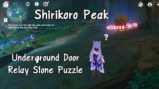 『Genshin Impact』Shirikoro Peak Underground Door Relay Stone Puzzle [upl. by Aldwon]