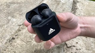 БЕСПРОВОДНЫЕ НАУШНИКИ Adidas ZNE 01  обзор распаковка первое впечатление  КРУЧЕ AirPods [upl. by Ile729]